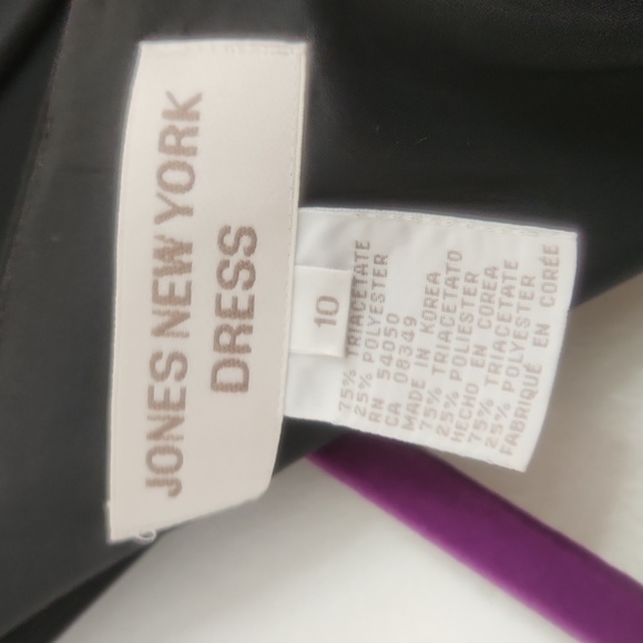 NWT JONES NEW YORK BLACK EVENING DRESS - Picture 6 of 12